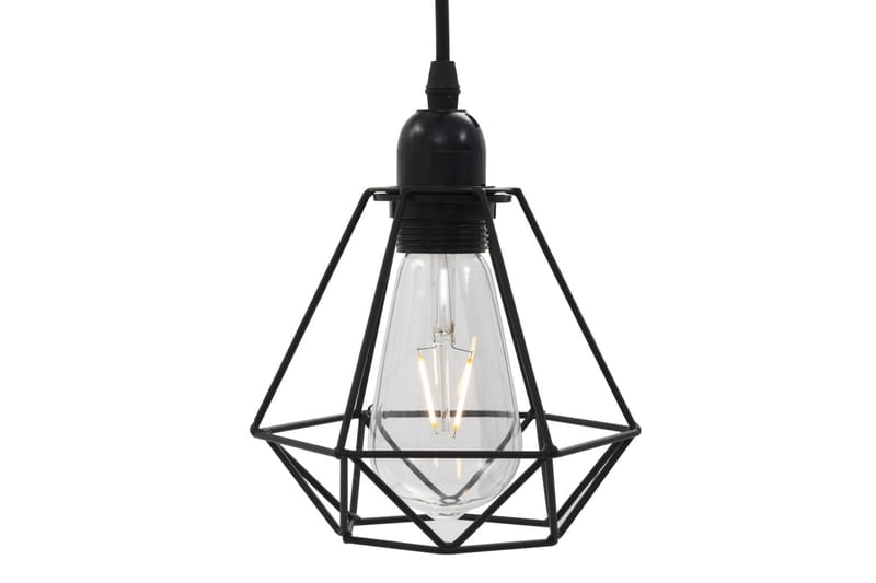 Taklampa med diamantdesign svart 3xE27-lampa - Svart - Taklampa kök - Fönsterlampa hängande - Fönsterlampa - Pendellampor & hänglampor - Sovrumslampa - Vardagsrumslampa