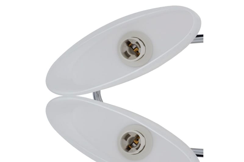 Taklampa med elipsoida glaskupor för 6 E14-lampor - Vit - Taklampa kök - Fönsterlampa hängande - Fönsterlampa - Pendellampor & hänglampor - Sovrumslampa - Vardagsrumslampa