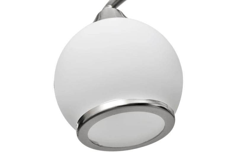 Taklampa med glasskärmar med böjd skena för 3 E14 glödlampor - Vit - Belysning & el - Inomhusbelysning & lampor - Taklampa & takbelysning - Pendellampor & hänglampor