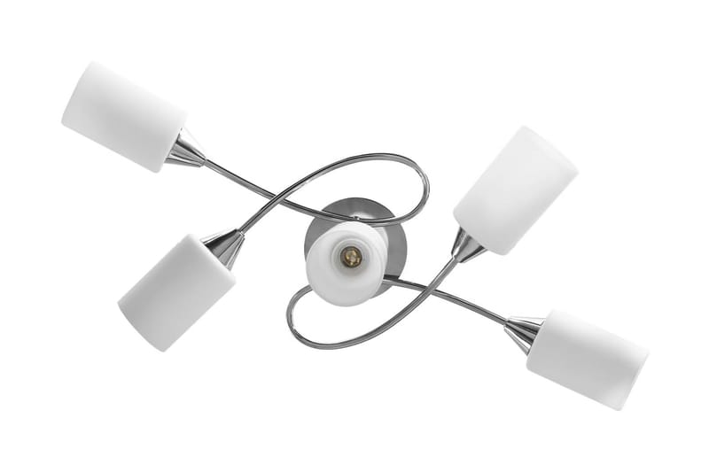 Taklampa med keramikskärmar för 5 E14-lampor vit kon - Vit - Belysning & el - Inomhusbelysning & lampor - Taklampa & takbelysning - Pendellampor & hänglampor