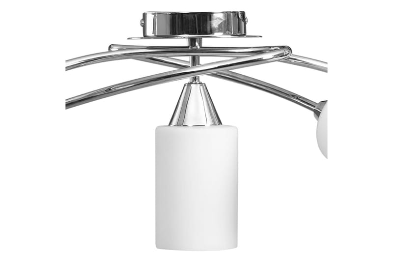 Taklampa med keramikskärmar för 5 E14-lampor vit kon - Vit - Belysning & el - Inomhusbelysning & lampor - Taklampa & takbelysning - Pendellampor & hänglampor