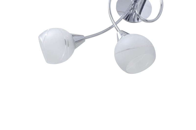 Taklampa med ovala glaskupor för 5 E14-lampor - Vit - Fönsterlampa hängande - Pendellampor & hänglampor - Vardagsrumslampa - Fönsterlampa - Taklampa kök - Sovrumslampa