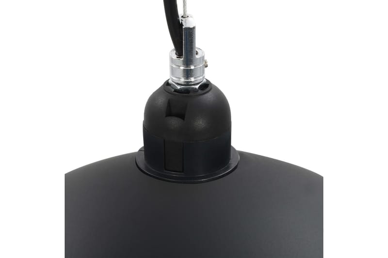 Taklampor 2 st svart och guld halvrunda 50 cm E27 - Svart - Belysning & el - Inomhusbelysning & lampor - Taklampa & takbelysning - Pendellampor & hänglampor