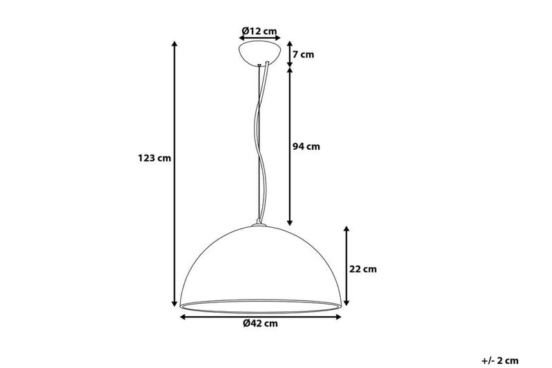 Tanana Taklampa 42 cm - Grå - Taklampa kök - Fönsterlampa hängande - Fönsterlampa - Pendellampor & hänglampor - Sovrumslampa - Vardagsrumslampa