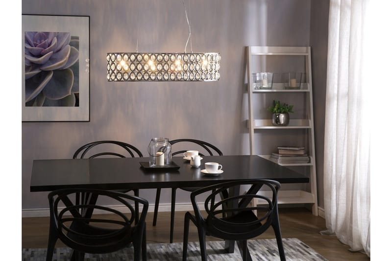 Tenna L Taklampa 81 cm, Silver