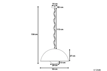 Thames Ii Taklampa 50 cm - Svart - Belysning & el - Inomhusbelysning & lampor - Taklampa & takbelysning - Pendellampor & hänglampor