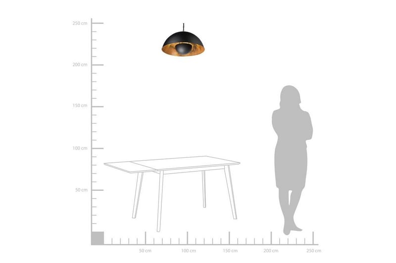 Thames Ii Taklampa 50 cm - Svart - Belysning & el - Inomhusbelysning & lampor - Taklampa & takbelysning - Pendellampor & hänglampor
