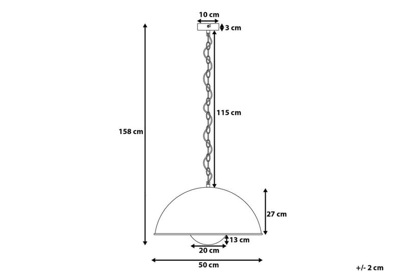 Thames Ii Taklampa 50 cm - Svart - Belysning & el - Inomhusbelysning & lampor - Taklampa & takbelysning - Pendellampor & hänglampor
