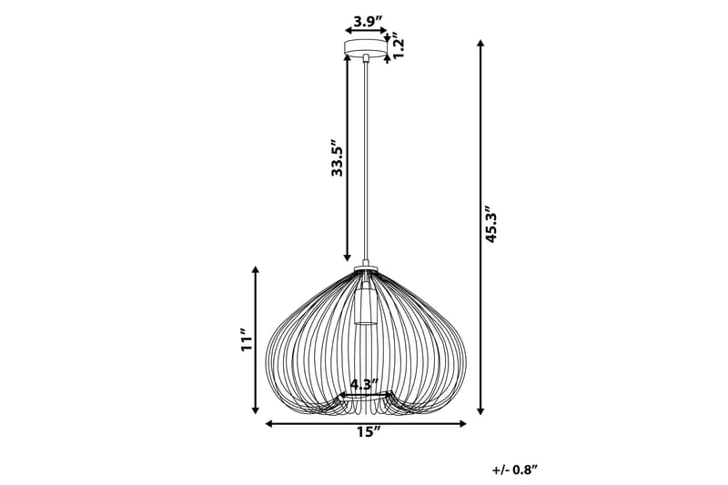 Tordino Taklampa 38 cm - Guld - Taklampa kök - Fönsterlampa hängande - Fönsterlampa - Pendellampor & hänglampor - Sovrumslampa - Vardagsrumslampa