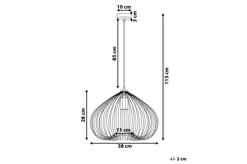 Tordino Taklampa 38 cm - Koppar - Fönsterlampa hängande - Pendellampor & hänglampor - Vardagsrumslampa - Fönsterlampa - Taklampa kök - Sovrumslampa