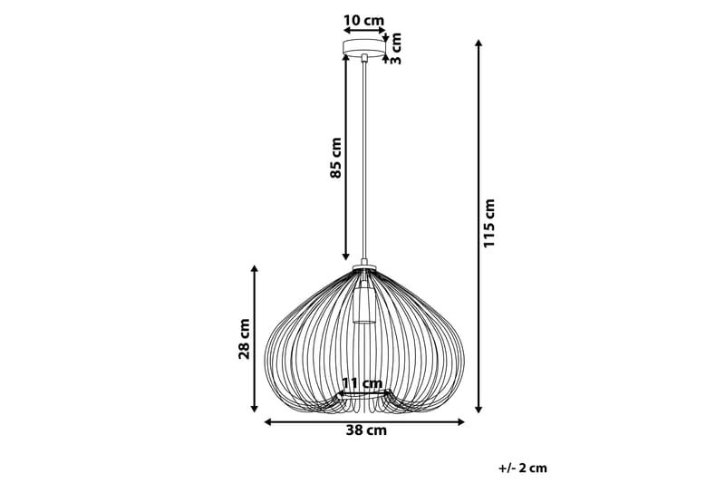 Tordino Taklampa 38 cm - Svart - Taklampa kök - Fönsterlampa hängande - Fönsterlampa - Pendellampor & hänglampor - Sovrumslampa - Vardagsrumslampa