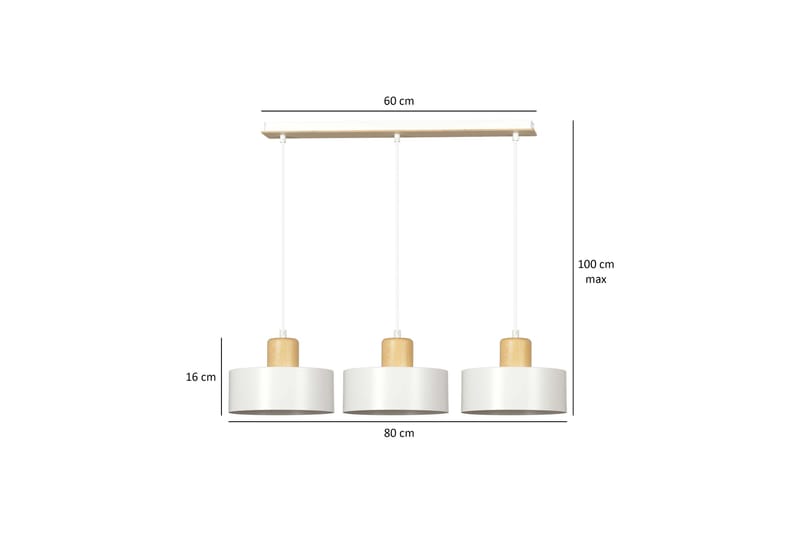 Torin 3 pendel Vit - Scandinavian Choice - Taklampa kök - Fönsterlampa hängande - Fönsterlampa - Pendellampor & hänglampor - Sovrumslampa - Vardagsrumslampa