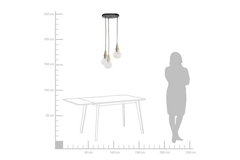 Vesle Taklampa 30 cm - Transparent - Belysning & el - Inomhusbelysning & lampor - Taklampa & takbelysning - Pendellampor & hänglampor
