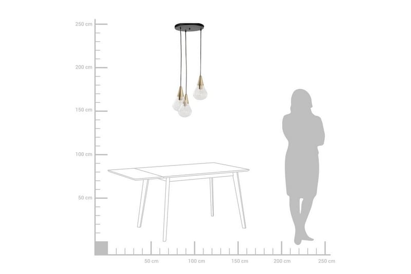Vesle Taklampa 30 cm - Transparent - Taklampa kök - Fönsterlampa hängande - Fönsterlampa - Pendellampor & hänglampor - Sovrumslampa - Vardagsrumslampa