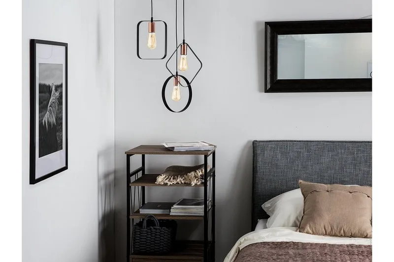 Vomano Taklampa 25 cm, Svart