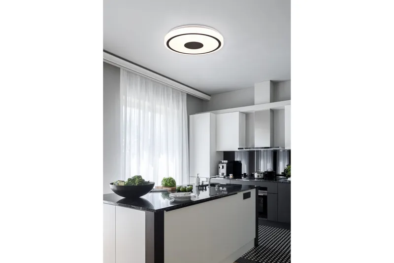 Bunda LED Plafond 34 cm mattsvart - Matt svart - Belysning & el - Inomhusbelysning & lampor - Taklampa & takbelysning - Plafond