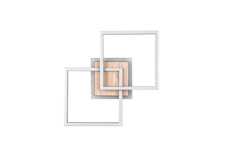 Giro LED Taklampa fyrkant mattsvart/ trä - Mattsvart/Trä - Belysning & el - Inomhusbelysning & lampor - Taklampa & takbelysning - Plafond