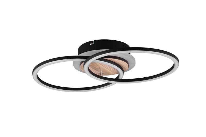 Giro LED Taklampa rund mattsvart/ trä - Mattsvart/Trä - Belysning & el - Inomhusbelysning & lampor - Taklampa & takbelysning - Plafond