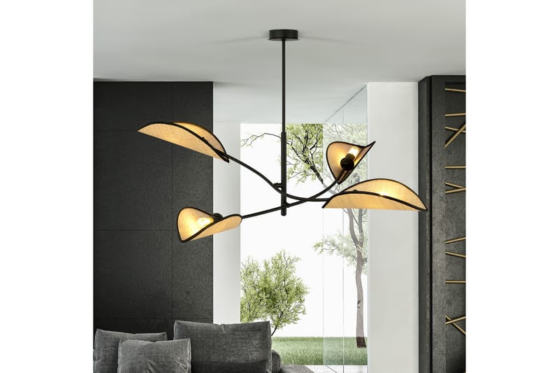 Lotus 4 plafond Svart - Scandinavian Choice - Plafond - Vardagsrumslampa - Sovrumslampa