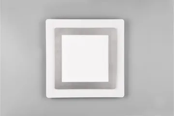 Morgan LED Plafond 45x45 cm vit/ borstad stål - Borstad stål - Belysning & el - Inomhusbelysning & lampor - Taklampa & takbelysning - Plafond