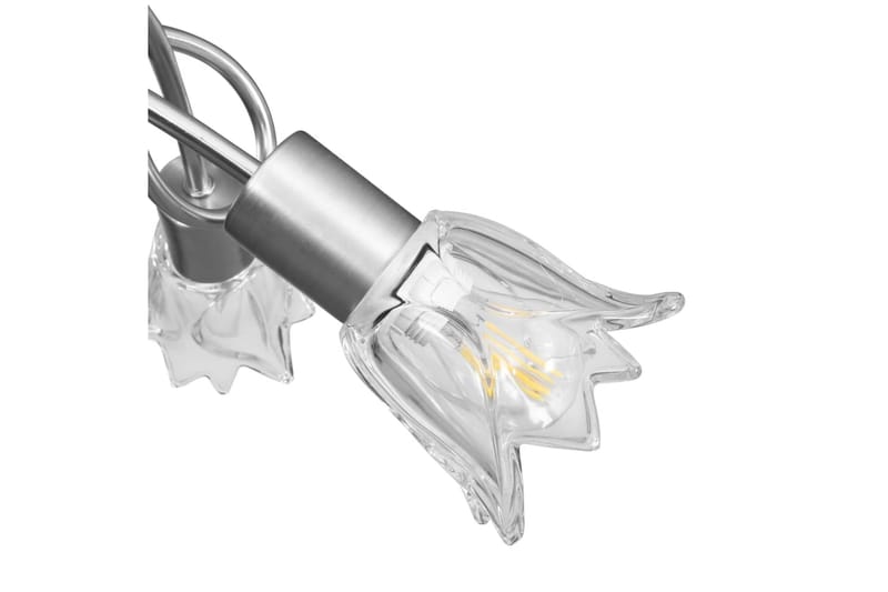 Taklampa med transparenta glasskärmar för 3 E14-lampor tulpa - Transparent - Belysning & el - Inomhusbelysning & lampor - Taklampa & takbelysning - Plafond