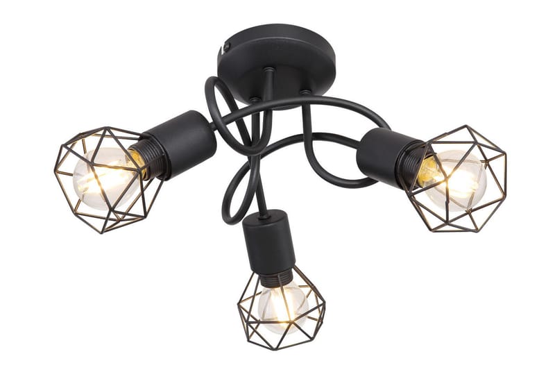 Xara Plafond 3 Lampor Svart - Globo Lighting - Plafond - Sovrumslampa - Vardagsrumslampa