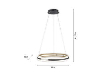 Q-Beluga Paul Neuhaus Taklampa - Brass - Belysning & el - Inomhusbelysning & lampor - Taklampa & takbelysning - Pendellampor & hänglampor
