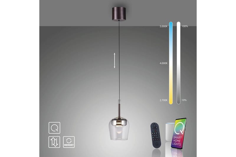 Q-Kon Paul Neuhaus Taklampa - Silver - Belysning & el - Inomhusbelysning & lampor - Taklampa & takbelysning - Pendellampor & hänglampor