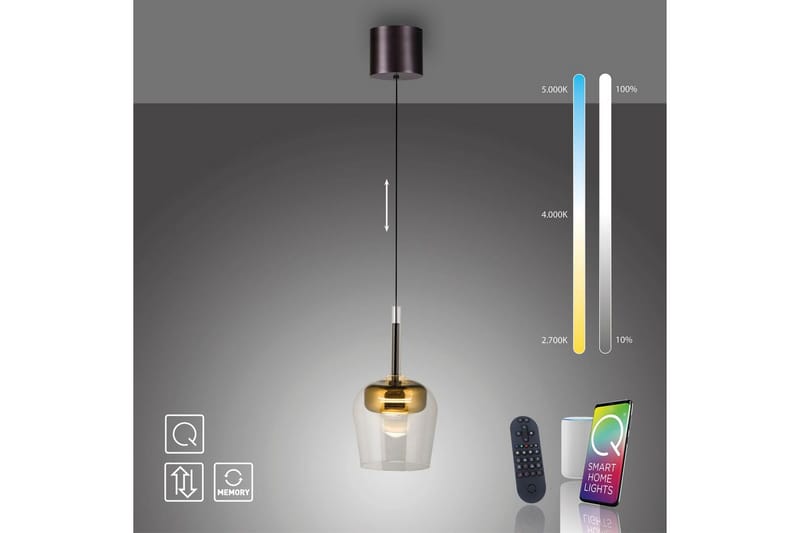 Q-Kon Paul Neuhaus Taklampa - GOLD - Belysning & el - Inomhusbelysning & lampor - Taklampa & takbelysning - Pendellampor & hänglampor