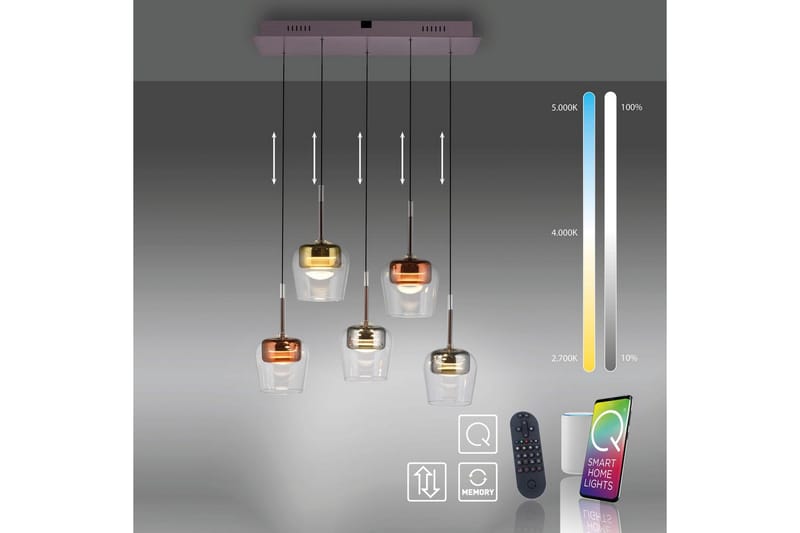 Q-Kon Paul Neuhaus Taklampa - Multicolored - Belysning & el - Inomhusbelysning & lampor - Taklampa & takbelysning - Pendellampor & hänglampor