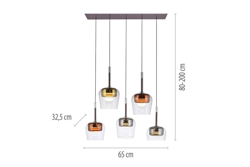 Q-Kon Paul Neuhaus Taklampa - Multicolored - Belysning & el - Inomhusbelysning & lampor - Taklampa & takbelysning - Pendellampor & hänglampor