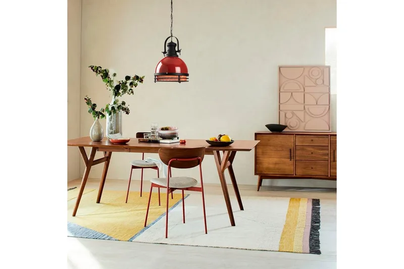 Taklampa Rathour Echo Röd / Svart - Red/Svart - Belysning & el - Inomhusbelysning & lampor - Kökslampa - Taklampa kök