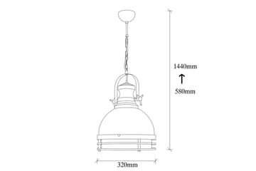 Taklampa Rathour Echo Röd / Svart - Red/Svart - Belysning & el - Inomhusbelysning & lampor - Fönsterlampa - Fönsterlampa hängande