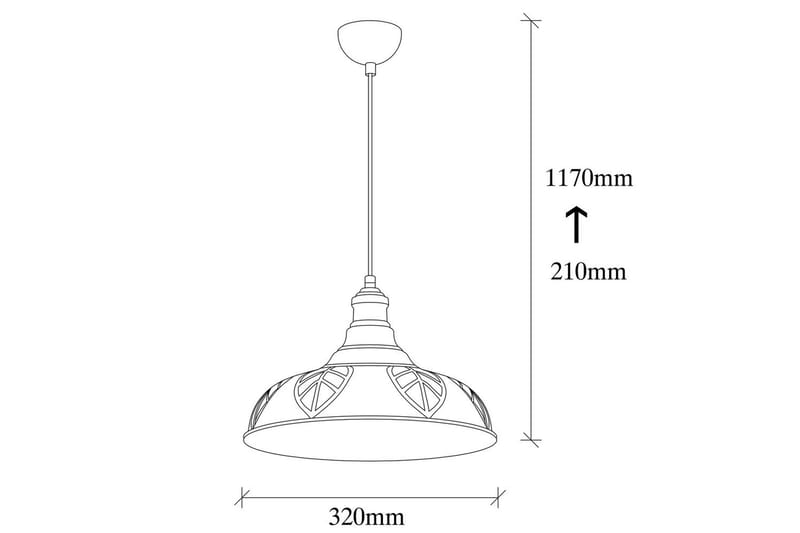 Taklampa Rathour Grit Koppar - Koppar - Belysning & el - Inomhusbelysning & lampor - Sovrumslampa