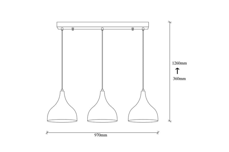 Taklampa Rathour Ignite Koppar / Svart - Koppar/Svart - Belysning & el - Inomhusbelysning & lampor - Kökslampa - Taklampa kök