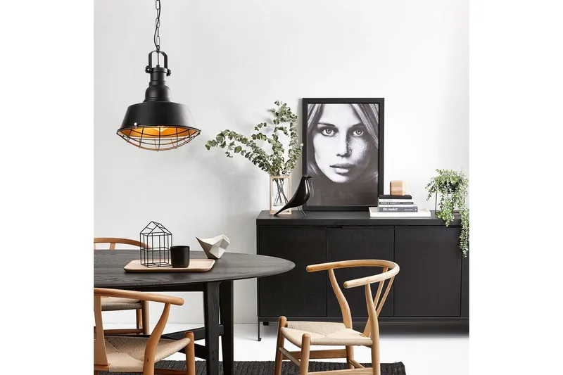 Taklampa Rathour Titanium Svart / Rany - Guld/Svart - Belysning & el - Inomhusbelysning & lampor - Kökslampa - Taklampa kök