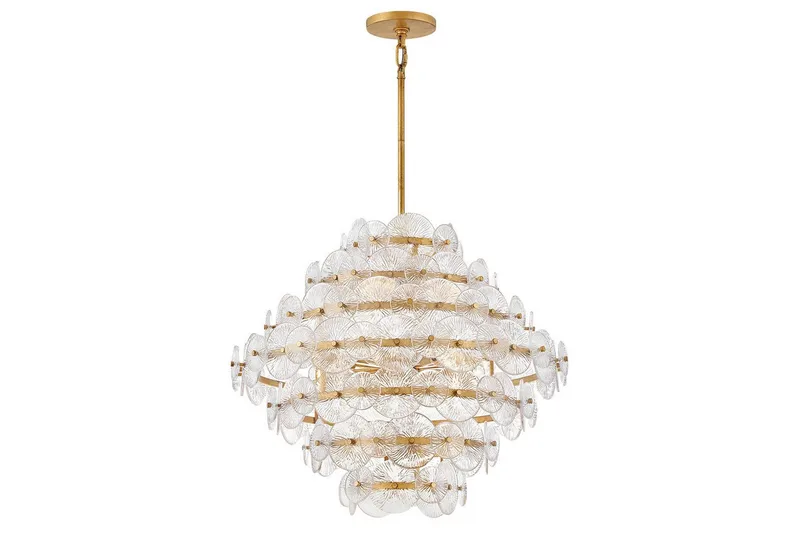 Rene Hinkley Krona - Brass - Belysning & el - Inomhusbelysning & lampor - Taklampa & takbelysning - Kristallkrona & takkrona