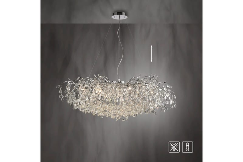 Ricicle Paul Neuhaus Krona - Chrome - Belysning & el - Inomhusbelysning & lampor - Taklampa & takbelysning - Kristallkrona & takkrona