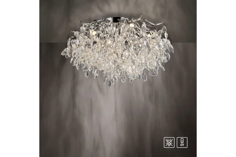 Ricicle Paul Neuhaus Taklampa - Chrome - Belysning & el - Inomhusbelysning & lampor - Taklampa & takbelysning - Kristallkrona & takkrona