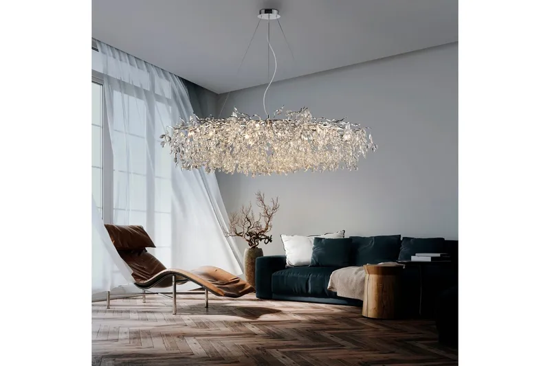 Ricicle Paul Neuhaus Krona - Chrome - Belysning & el - Inomhusbelysning & lampor - Taklampa & takbelysning - Kristallkrona & takkrona