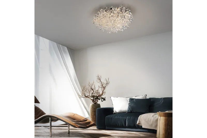 Ricicle Paul Neuhaus Taklampa - Chrome - Belysning & el - Inomhusbelysning & lampor - Taklampa & takbelysning - Kristallkrona & takkrona