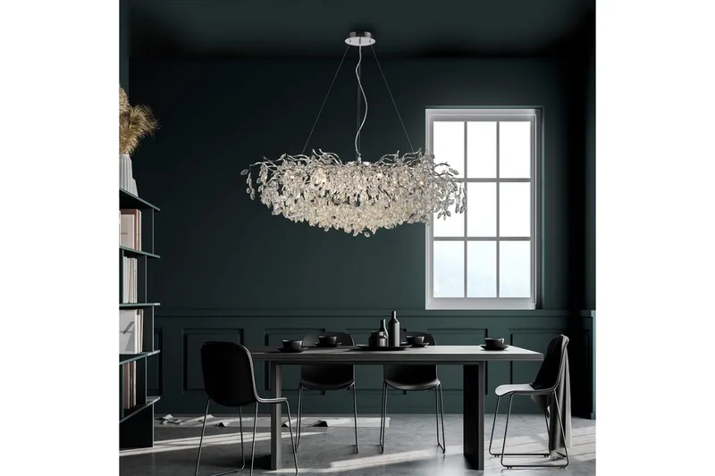 Ricicle Paul Neuhaus Krona - Chrome - Belysning & el - Inomhusbelysning & lampor - Taklampa & takbelysning - Kristallkrona & takkrona