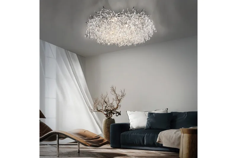 Ricicle Paul Neuhaus Taklampa - Chrome - Belysning & el - Inomhusbelysning & lampor - Taklampa & takbelysning - Kristallkrona & takkrona