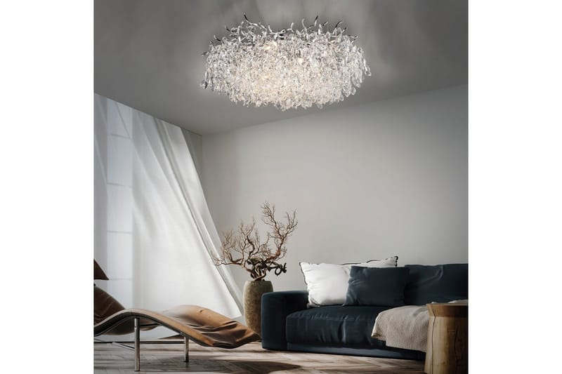 Ricicle Paul Neuhaus Taklampa - Chrome - Belysning & el - Inomhusbelysning & lampor - Taklampa & takbelysning - Kristallkrona & takkrona