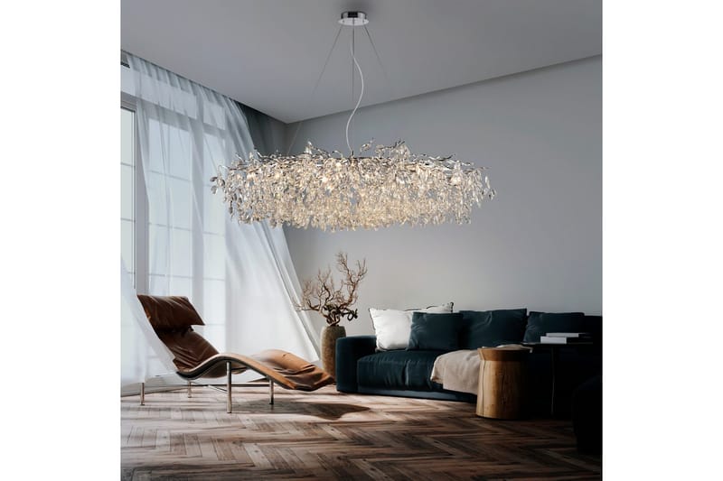 Ricicle Paul Neuhaus Krona - Chrome - Belysning & el - Inomhusbelysning & lampor - Taklampa & takbelysning - Kristallkrona & takkrona