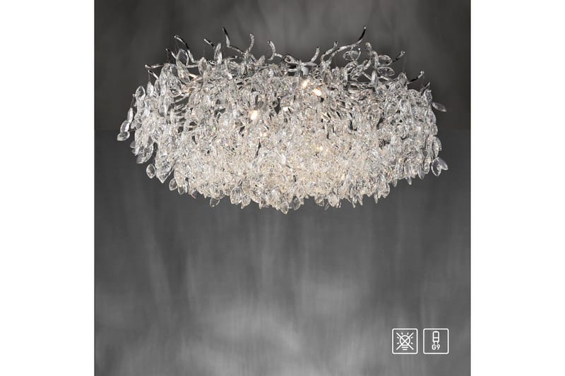 Ricicle Paul Neuhaus Taklampa - Chrome - Belysning & el - Inomhusbelysning & lampor - Taklampa & takbelysning - Kristallkrona & takkrona