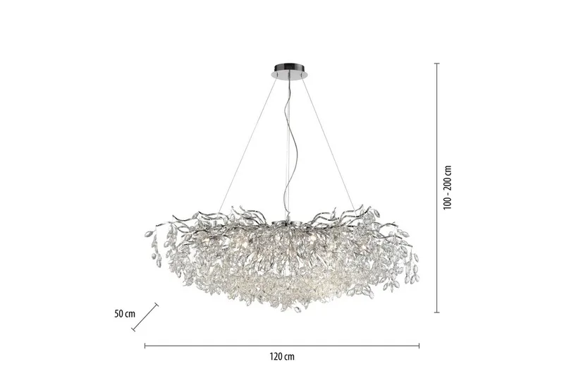 Ricicle Paul Neuhaus Krona - Chrome - Belysning & el - Inomhusbelysning & lampor - Taklampa & takbelysning - Kristallkrona & takkrona