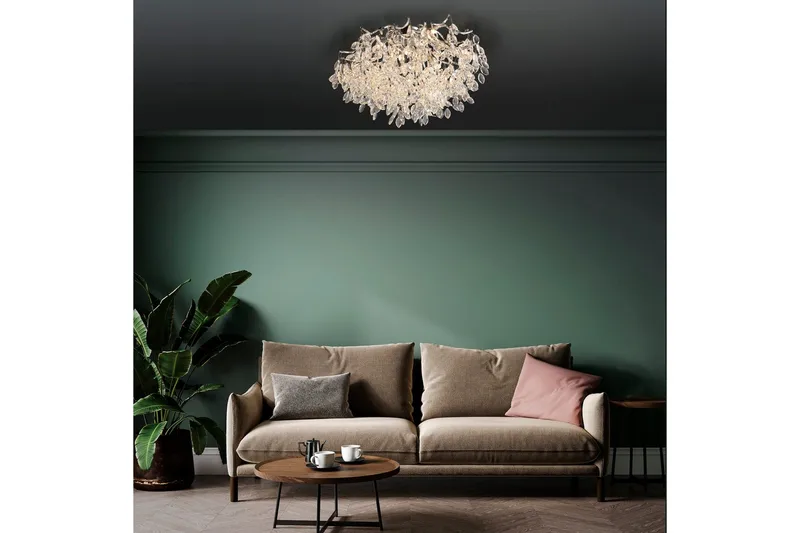 Ricicle Paul Neuhaus Taklampa - Chrome - Belysning & el - Inomhusbelysning & lampor - Taklampa & takbelysning - Kristallkrona & takkrona