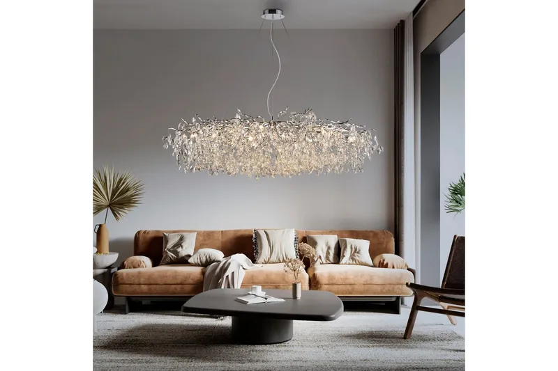 Ricicle Paul Neuhaus Krona - Chrome - Belysning & el - Inomhusbelysning & lampor - Taklampa & takbelysning - Kristallkrona & takkrona