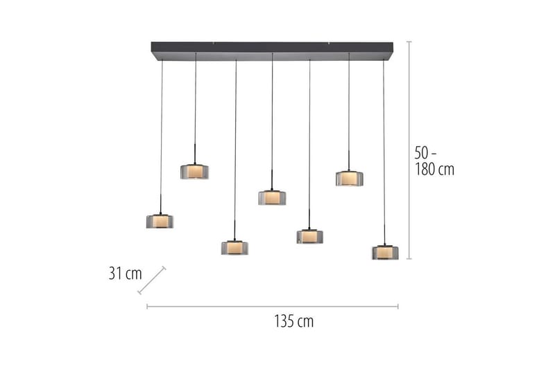 Rika Paul Neuhaus Taklampa - Black - Belysning & el - Inomhusbelysning & lampor - Taklampa & takbelysning - Pendellampor & hänglampor